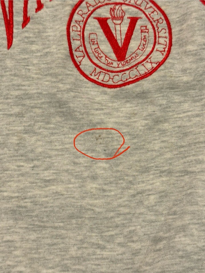 Vintage Made In USA 90s Valparaiso Champion Sweatshirt Gray Size Medium