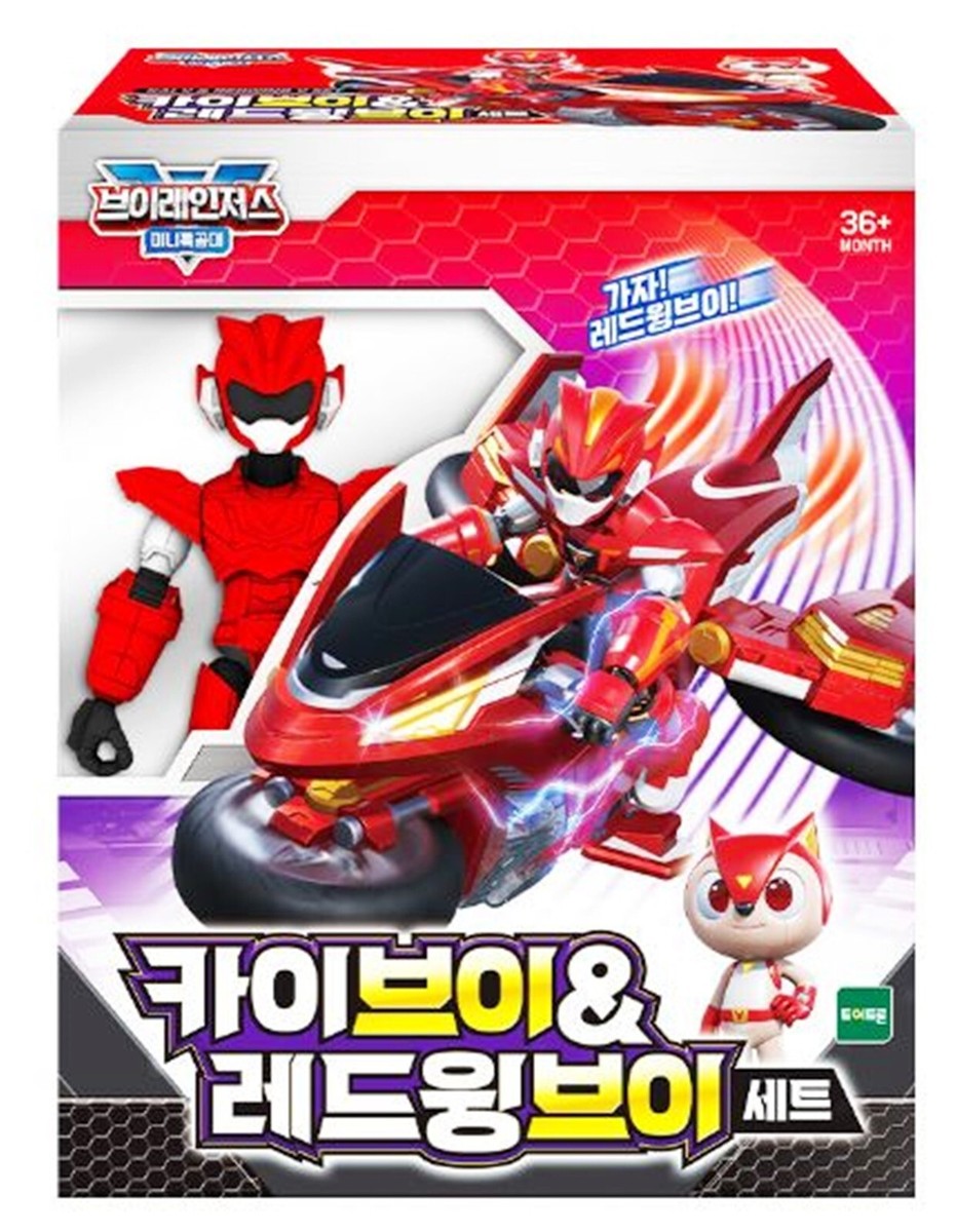Mini Force V-Rangers KAY-V & REDWING-V Set Figure Bike Toy 2022