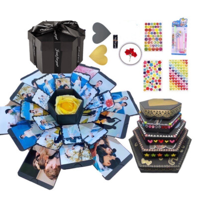 Surprise Explosion gift box Anniversary Scrapbook DIY Photo Album  Love Romantic