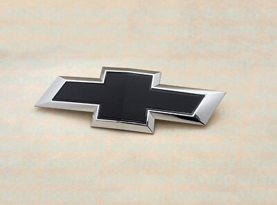 2021 - 2026 Suburban Tahoe Rear Custom Chrome Black Bowtie Emblem PT 0781590 OEM