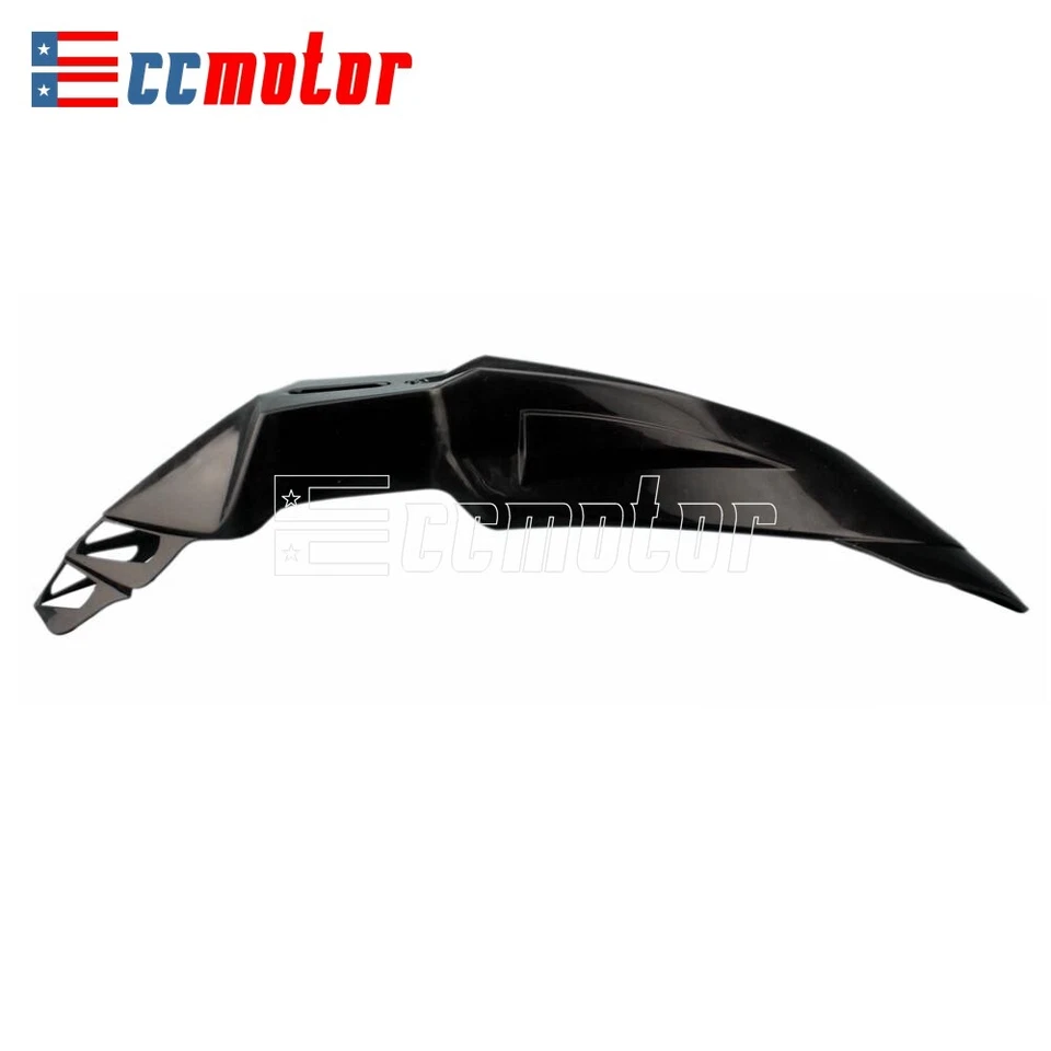 Guardabarros delantero negro universal moto moto para Yamaha Kawasaki Foto 3 de 4