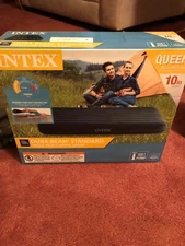 INTEX DURA BEAM STANDARD CAMPING AIRBED QUEEN 60X80X10,NEW.