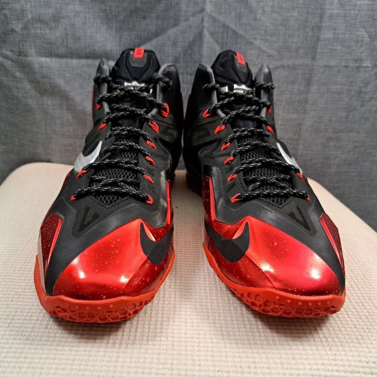 Nike LeBron 11 Away Miami Heat Red Mens Basketball Shoes Sneakers