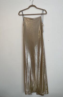 gold prom dress fast shipping Rat and Boa Gaia Dress