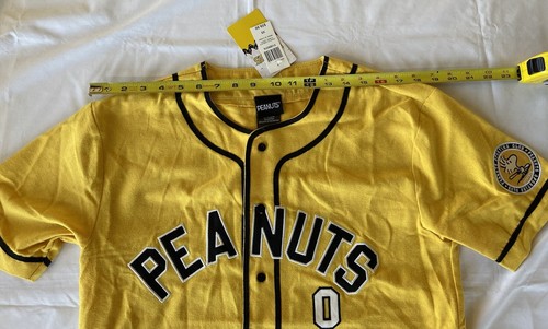 NEW Peanuts Charlie Brown Yellow Baseball Jersey size BoxLunch Size XS - Picture 5 of 9