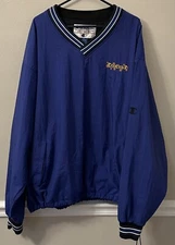 Vintage Champion Golf Windbreaker Lined Pullover Rain Jacket XXL 2XL Blue