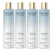 Michiru Silicone Free Hydrating Conditioner 9 fl oz w/ Yuzu & Peony Extract 4 PK