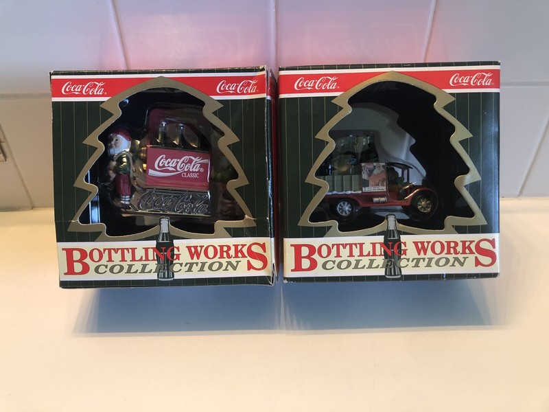 Coca-Cola Classic Bottling Works Collection Elves Sleigh and Delivery Ornament