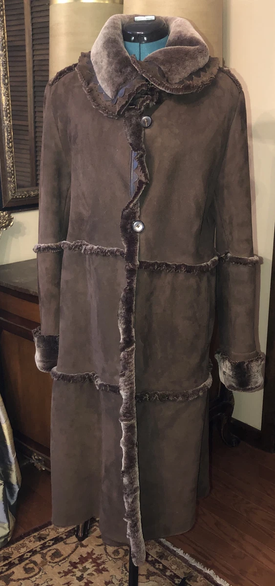 100 shearling cheap coat