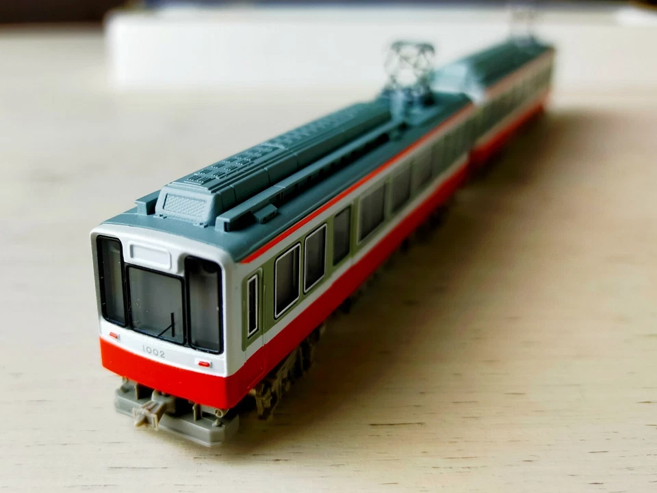 TOMY Vintage N-Gauge Tomix Starter Set Hakone Tozan Railway 2 Cars Made In Japan - Photo 4/4