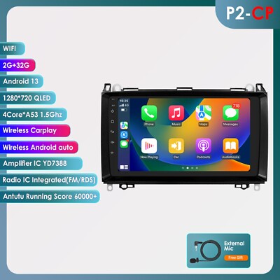 Bluetooth Android 13.0 Car Radio Stereo For Mercedes Benz B-Class W245 2004-2012