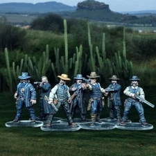 Wild West Wargames Collectors Figures 32mm US Marshals on Foot Gunfighters Ball