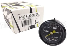 Hybrid Racing Universal 0-100 psi Liquid Filled Fuel Pressure Gauge 1/8 NPT