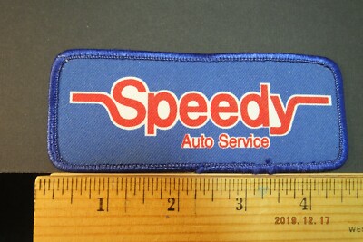 Vintage Speedy Auto Service Sew-on Embroidered Patch 5''