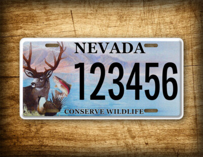 Personalized Nevada Conserve WildlifeLicense Plate ANY TEXT 6x12