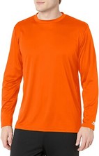 Russell Athletic Core Performance Long-Sleeve T-Shirt Color Orange, Size Medium