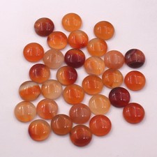 Wholesale 30pcs Natural Red Agate Stone Round CAB CABOCHON Stone DIY 16x16mm