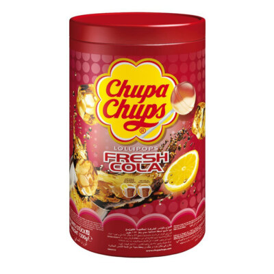 Chupa Chups Lutscher mit Cola und Cola Zitronengeschmack 1200g