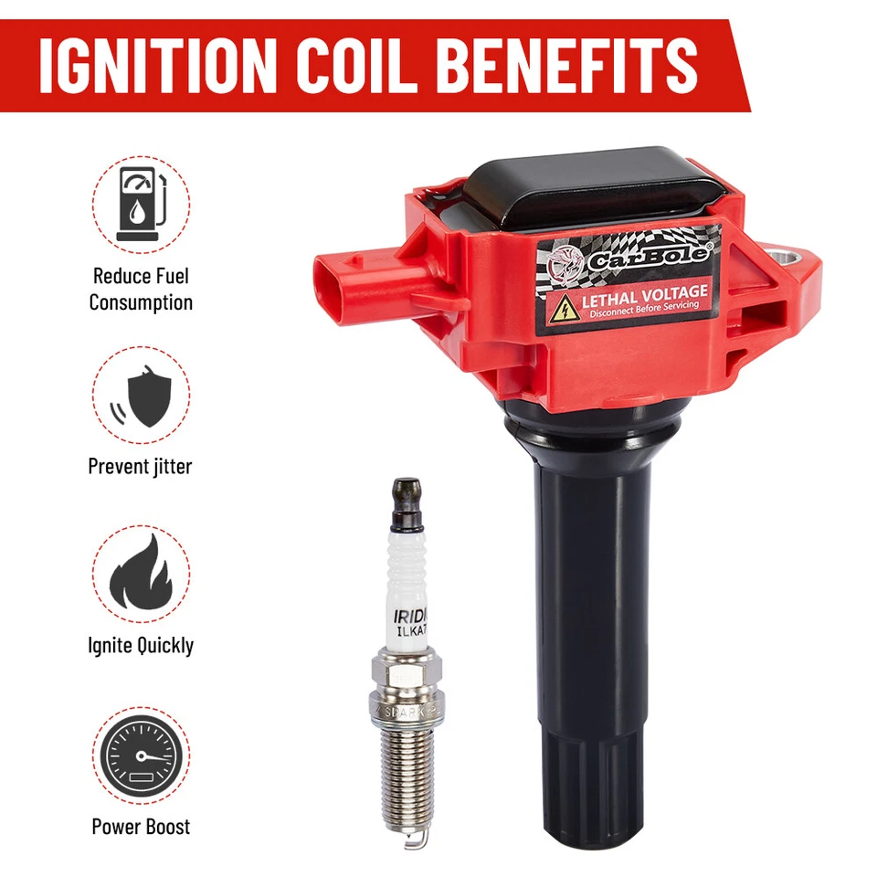 Bobinas de encendido y bujías de 4 piezas para Subaru Forester Impreza Legacy Scion FR-S Foto 2 de 4