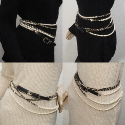 CHANEL スワールデザイン ベルト 今日WTO】Chanel シャネル ダブル C ベルト-ZX51 - メルカリ