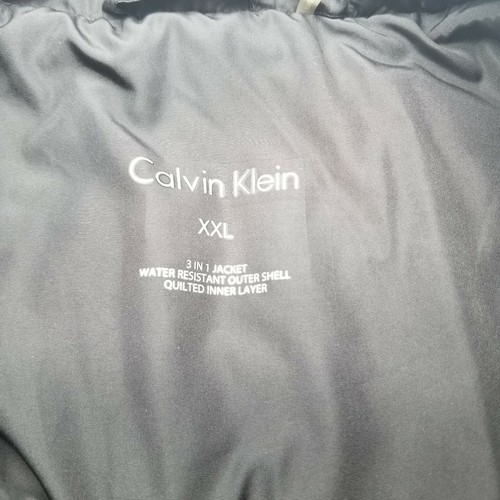 Calvin Klein Black 3 in 1 Water Resistant Quilted Puffer Jacket Size XXL Men - Picture 6 of 12