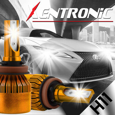 XENTRONIC H11 H9 H8 LED headlight Kit 60W 7600LM Cree 6000K Low Beam Bulbs Pair