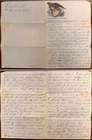 US Civil War part of soldiers letter on Patriotic Stationery from James *d2