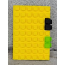Kristins Gifts Yellow Silicone Brick Notebook Journal 5.75" x 4"