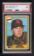 1987 Topps Tiffany Graig Nettles #205 PSA 9 MINT 0e2x