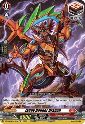x1 Jaggy Dagger Dragon - DZ-SS09/015EN - TD CFV M/NM