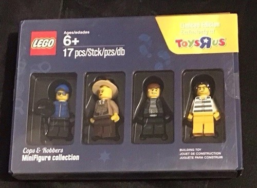 NEW LEGO ToysRus 5004574 Cops & Robbers Set #4 MiniFigures Limited Edition 17pcs