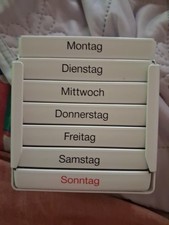 Relaxdays Tablettenbox 7 Tage 4 Fächer, morgens, mittags, abends, nachts,