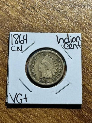 1864 CN Indian Head Cent Penny Nice VG Very Good Better Date 1c Coin (Raw18176)