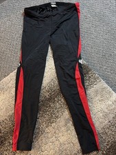 Pearl Izumi Cycling Leggings Mens XL X Large Black Red USA Made Nylon Lycra