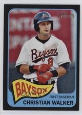 2014 Topps Heritage Minor League Edition Black 6/105 Christian Walker #60 e2p