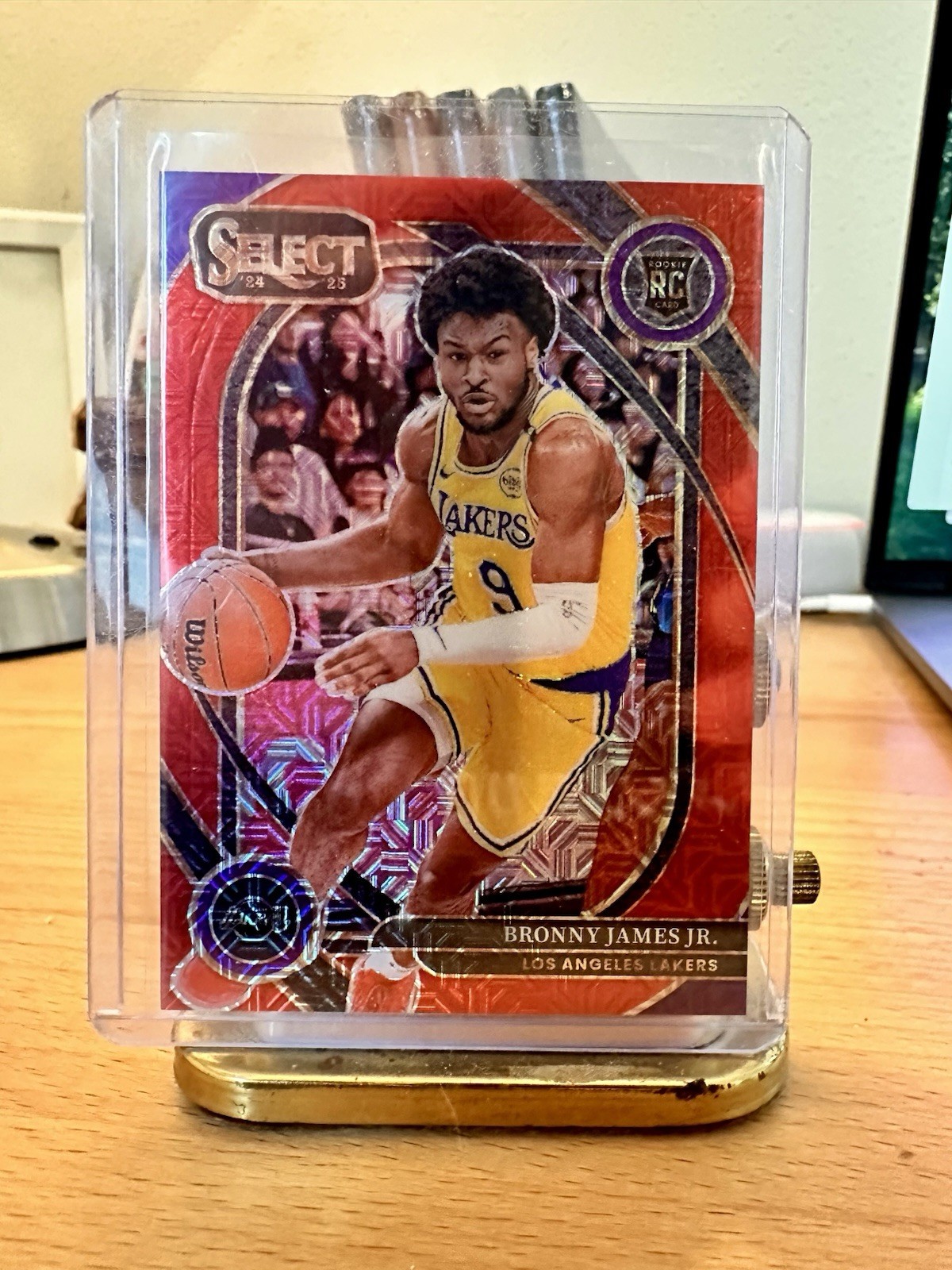 2024-25 Panini Select Courtside Bronny James #290 Red Mojo Prizm /20 (RC) SSP