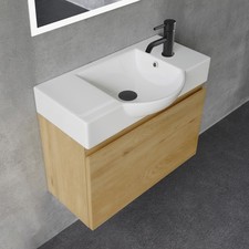 Waschbecken mit Unterschrank 55 cm Breit Badezimmerschrank Badschrank Badmöbel