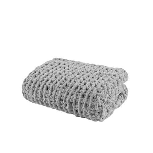 Amélie Home Checkered Throw Blanket Soft Cozy Knit Throw Blanket Farmhouse Amélie Home Checkered Throw Blanket Soft Cozy Knit Throw Blanket Farmhouse