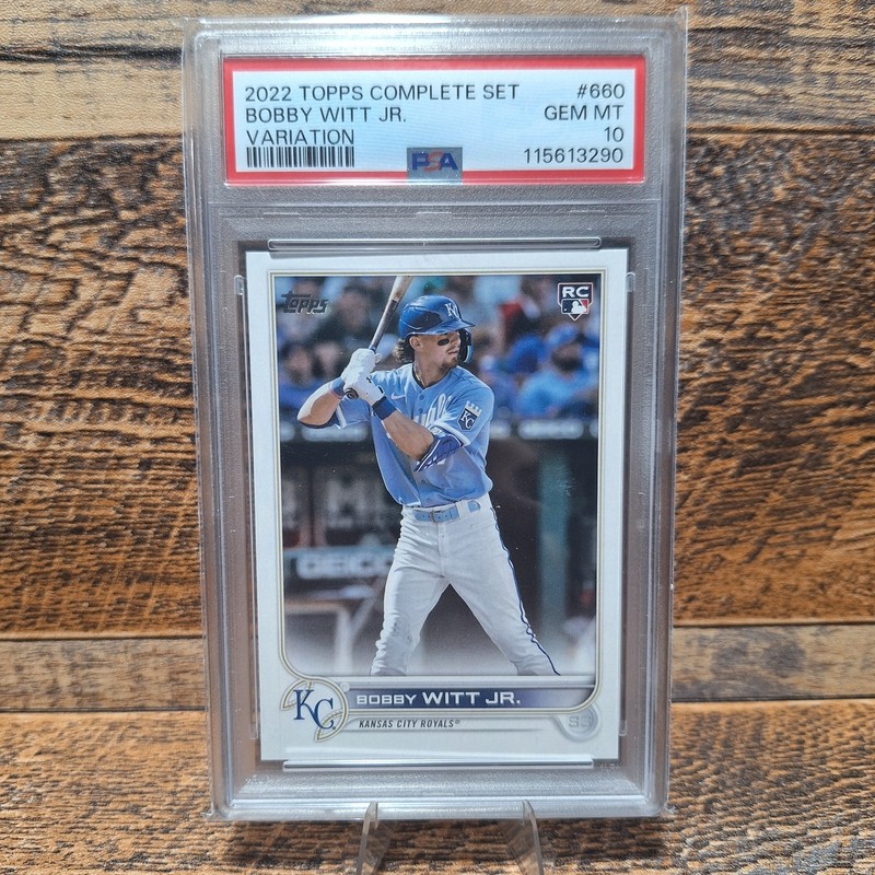 2022 TOPPS COMPLETE SET VARIATION #660 BOBBY WITT JR. PSA 10