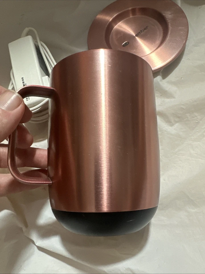 Taza inteligente Ember Temperature excelente estado Control 2, 14 oz, oro rosa A1 Foto 4 de 4