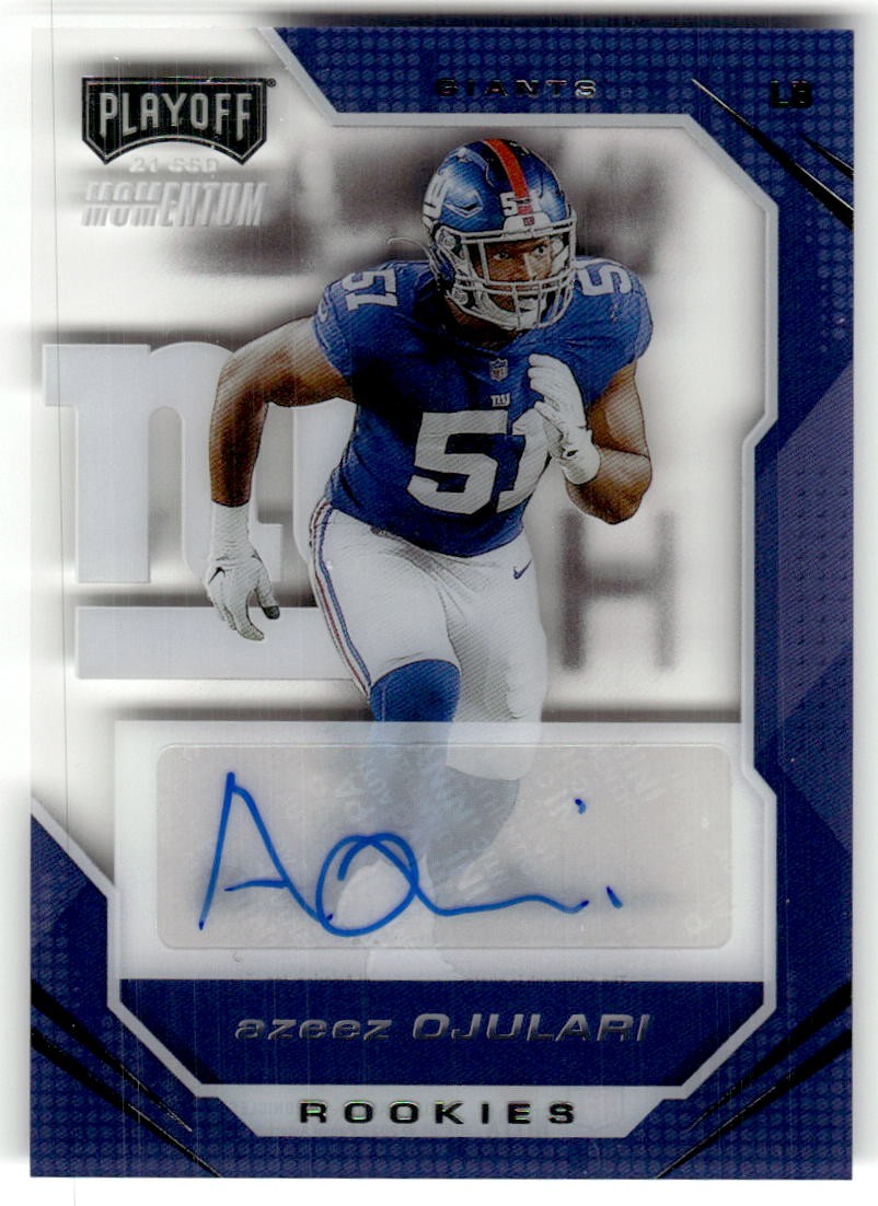 Azeez Ojulari Panini Chronicles Playoff Momentum Rookies #PMR40 Autograph