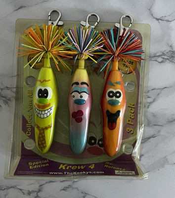 Kooky Klickers Krew 4 special edition re-release 3pack 2008 click pen/keychain
