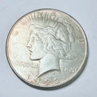 1922 PEACE SILVER DOLLAR 90% SILVER ABOUT UNCIRCUL ATED DETAILS FREE SHIP #9663