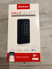 Kwikset Halo Select Soft Modern Wi-Fi Matter Smart Deadbolt Lock - Matte Black