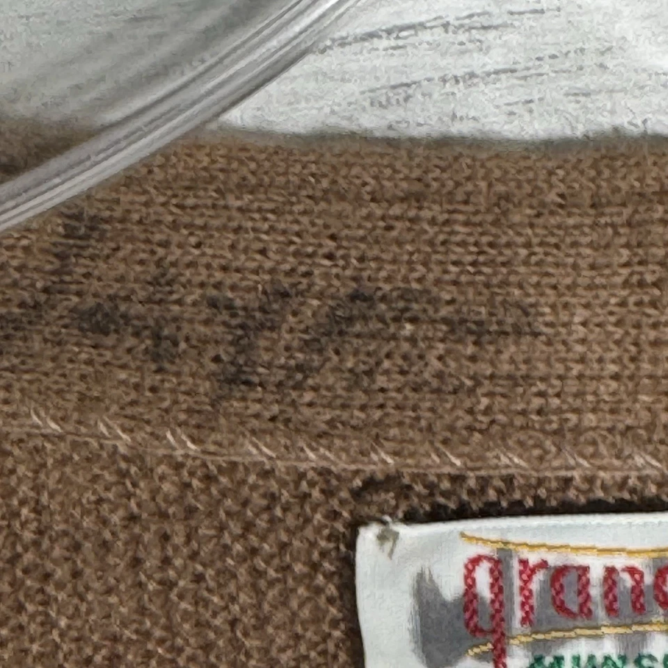 Cárdigan Suéter De Colección Grand Slam por Munsingwear Marrón Logo Pingüino Talla L Hecho en EE. UU. Foto 4 de 4