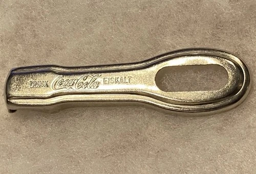 Trink Coca Cola Eiskalt Vintage Bottle Opener, Rare Variation