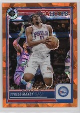 2023 Panini NBA Hoops Premium Stock Orange Ice Prizm /125 Tyrese Maxey #144 1aj