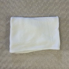 Solid White Thermal Baby Blanket Waffle Weave