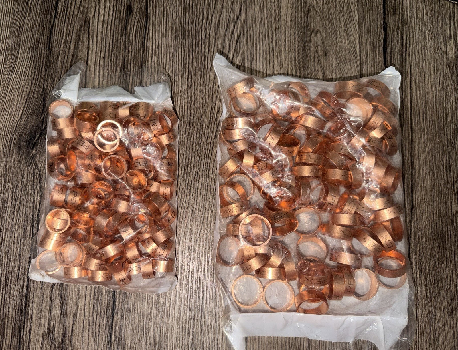 Viega PureFlow 1/2 in & 3/4 in Copper PEX Crimp Rings 43620/43640 100 Each