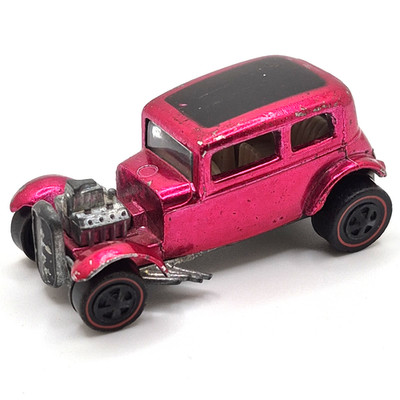 Hot Wheels Redline '32 Ford Vicky Rose White Interior 1969 Made in United States